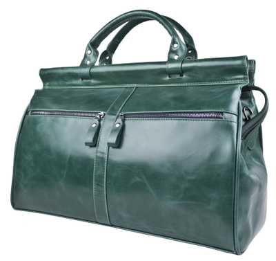 Кожаный саквояж Veano Premium green (арт. 4004-11)