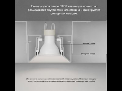 Встраиваемый точечный светильник INVIZ DK2080-WH