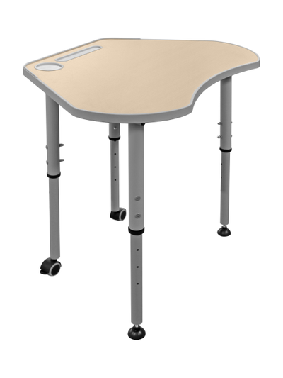 стол трапеция ШСТ72 столешница МДФ с литой бесшовной кромкой