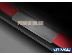 Накладки на пороги Rival для Lada 2110 / 2111 / 2112 1995-2014 / 1997-2009 / 1999-2