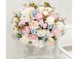 Композиция - Византия - из искусственных цветов в вазе - Купить в Москве