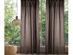 Комплект штор  рогожка "Шоколад"