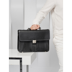 Кожаный портфель Feudo black (арт. 2014-01)