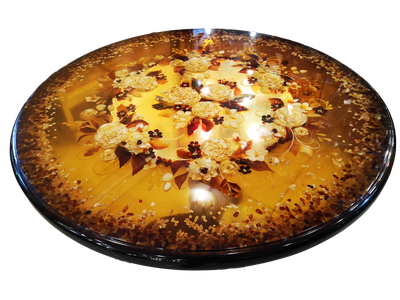 Стол с янтарем "Цветы Балтики"