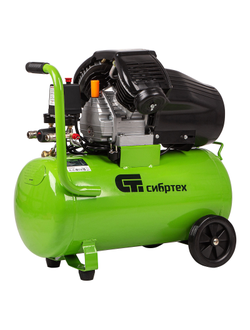 Компрессор воздушный КК-2200/50, 2.2 кВт, 350 л/мин, 50 л, прямой привод, масляный Сибртех