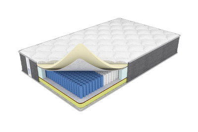 Анатомический матрас на 5 зональном блоке независимых пружин, с пеной «Memory Foam»  - Элит Гранд