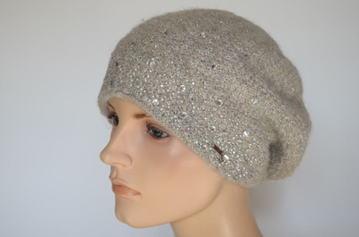 Берет женский Vizio 1003 бежевый