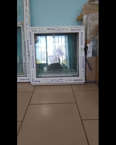 0000010 Окно ширина 600 высота 600. Профиль Melke 60 , 24 стеклопакет, ГЛУХОЕ