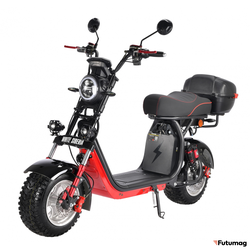 Электроскутер WHITE SIBERIA Pro 2500W Черный