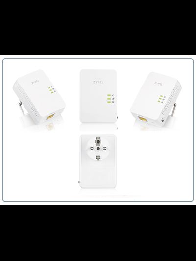 ZYXEL pla5405v2 Адаптер Powerline для построения быстрой и стабильно работающей домашней сети с 1 портом LAN (комплект 2 шт.)
