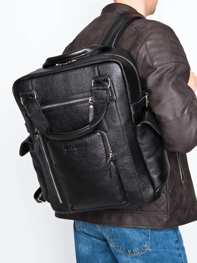 Кожаный рюкзак Corruda Premium black (арт. 3092-61)