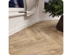 Плинтус ХДФ Dollken Cubu Flex Life 80мм Х 2,5 м 1013/5012 Белый в интерьере 5