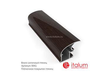 Профиль дверей ITALUM. Серия CLASSIC-A: Венге античный глянец