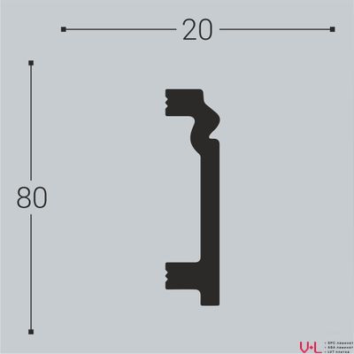 Плинтус Bello Deco XPS П3 2000х80х20