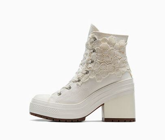Ivory lace converse store