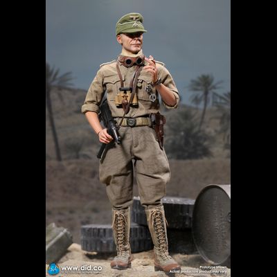 Капитан немецкого Африканского корпуса - КОЛЛЕКЦИОННАЯ ФИГУРКА 1/6 WW2 German Afrika Korps Infantry Captain – Wilhem (D80151) - DID