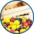 Деревянные ящики для фруктов и овощей
