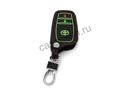 Черный чехол  для смарт ключа TOYOTA  LC200