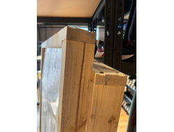 Дверь для бани деревянная 1600х700х40