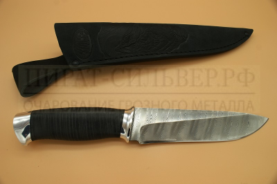 Нож "Н1"  контрастный дамаск   ЗЗОСС  Златоуст