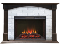 Электрокамин Квинт BL с очагом Sparta 25.5 LED