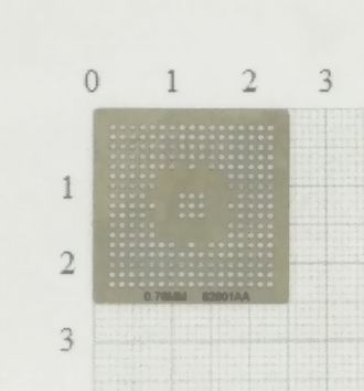 Трафарет BGA для реболлинга чипов ноутбука Intel 82801AA 0,76 мм