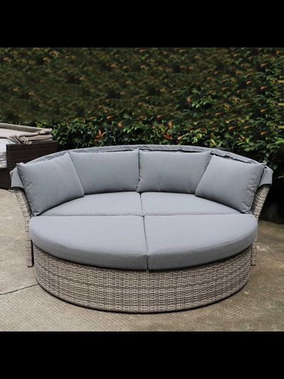 Диван-трансформер из искусственного ротанга AFM-325G Grey