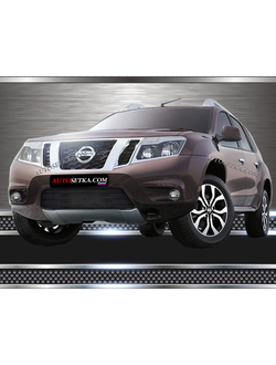 Premium защита радиатора для Nissan Terrano (2014-)