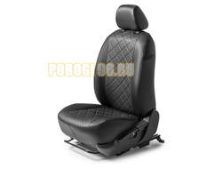 Авточехлы задняя спинка 40/60, рисунок Ромб для Ford Focus III Sd, Hb, Sw для комплектаций Ambient и Trend 2011-2019