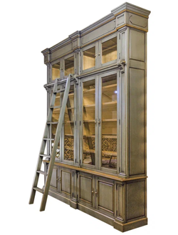 Библиотека модульная закрытая, с лестницей.