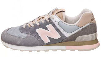 New Balance 574 Розовые с серым женские арт43