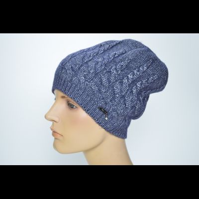 Шапка Vizio 5937 CLO серо голубая однослойная