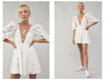 Конверс Лифт белые с чем носить фото