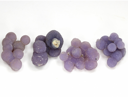 Халцедон фиолетовый виноградный, коллекционный образец в ассортименте, Индонезия (18-22 мм, 2,5-3,5 г) №28603