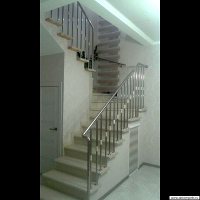 лестничные ограждения из нержавеющей стали частокол