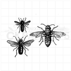 Штамп мушки и мухи