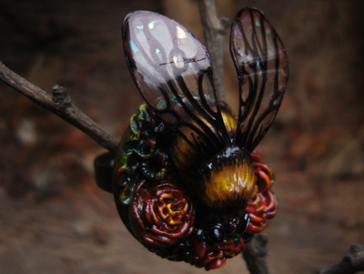 Коллекционное кольцо "Царевич Шмель в цветущем саду"