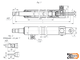 КС-55713-2.31.300-2 гидроцилиндр выдвижения опор (63.40х1680.06)