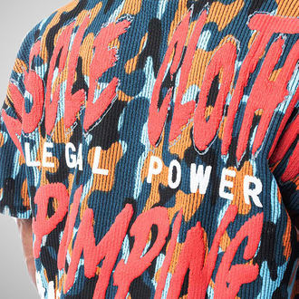 Размахайка 2999-409 Legal Power  Rag Top Muscle Clothing Camo Boston  камуфляж оранжево-красный