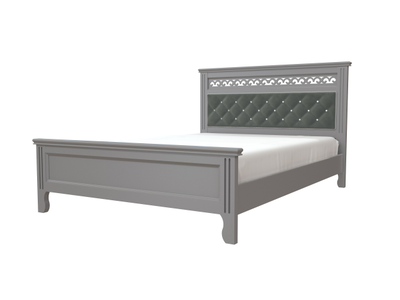 Кровать "ГРАЦИЯ" кровать 1,4м/1.6 м цвет АНТРАЦИТ (Браво мебель)