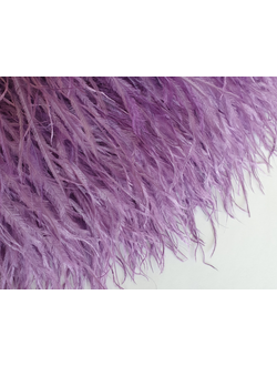 Перья страуса 10-15см СИРЕНЬ