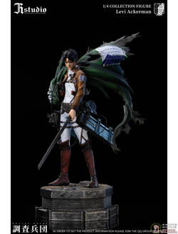 Фигурка статуя 1/4 Леви Аккерман (Levi Ackerman GK Statue jr studio)