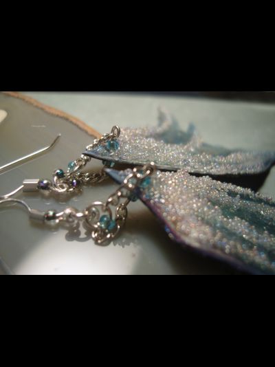 Волшебные серьги &quot;Крылышки Морозной Феи&quot;