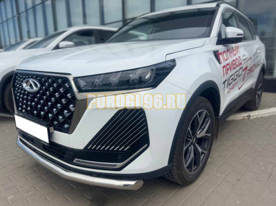 Защита переднего бампера Папа Тюнинг d60 для Chery Tiggo 7 Pro Max 2024-