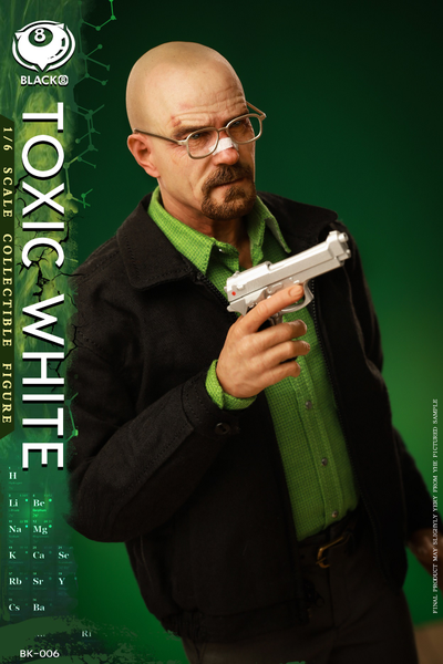 Уолтер Уайт, Хайзенберг (Во все тяжкие, Breaking Bad) - Коллекционная фигурка 1/6 Toxic White (BK-006) - Black 8 Toys