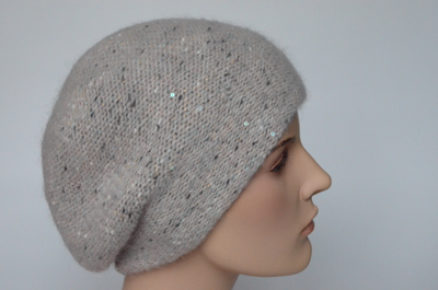 Женский берет лилового цвета Визио Италия