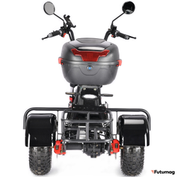 Электроскутер WHITE SIBERIA TRIKE MINI 1500W Черный