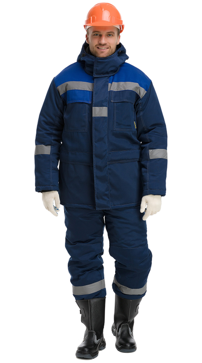 Куртка ЧИКАГО-ЗИМА, синий/василёк, СОП (РАСПРОДАЖА)