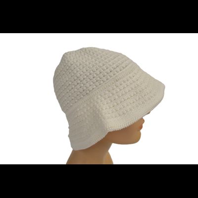 Шляпа Vizio 1537 FF белая стразы