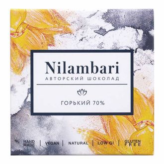 Шоколад горький 70%, 65г (Nilambari)